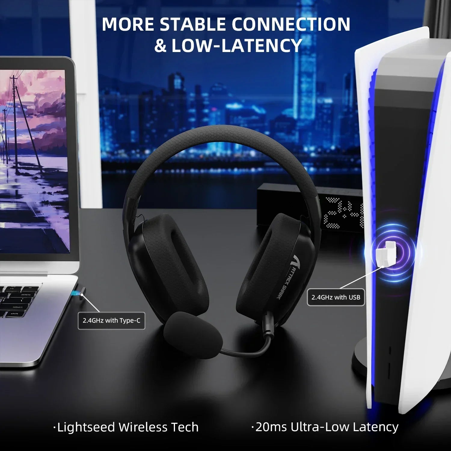 Attack Shark Wireless Gaming Headset